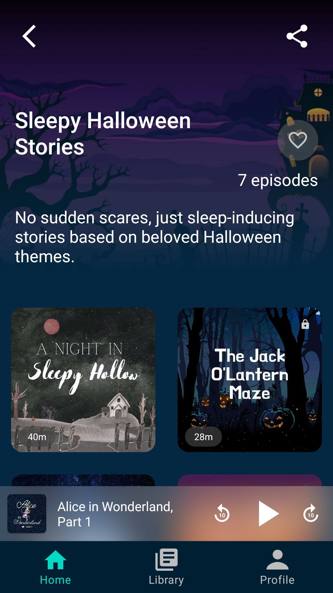 Slumber halloween sleep mobile app
