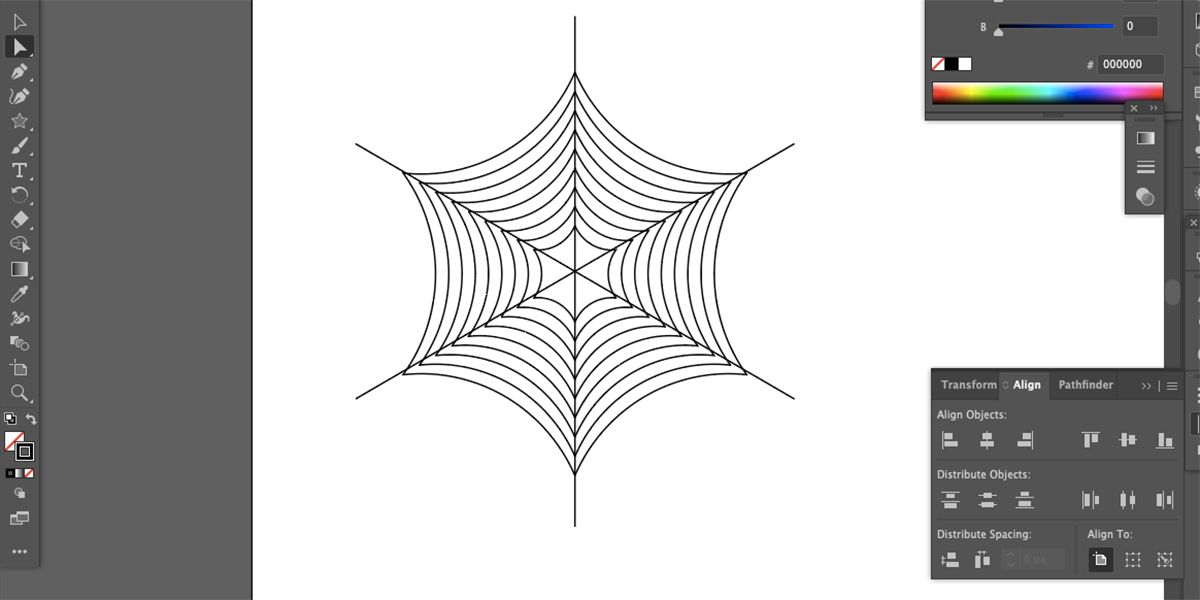 Spider Web in Illustrator