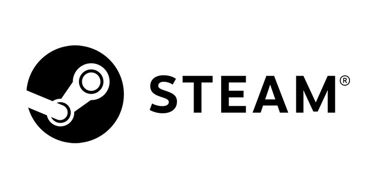 Steam logo on a white background
