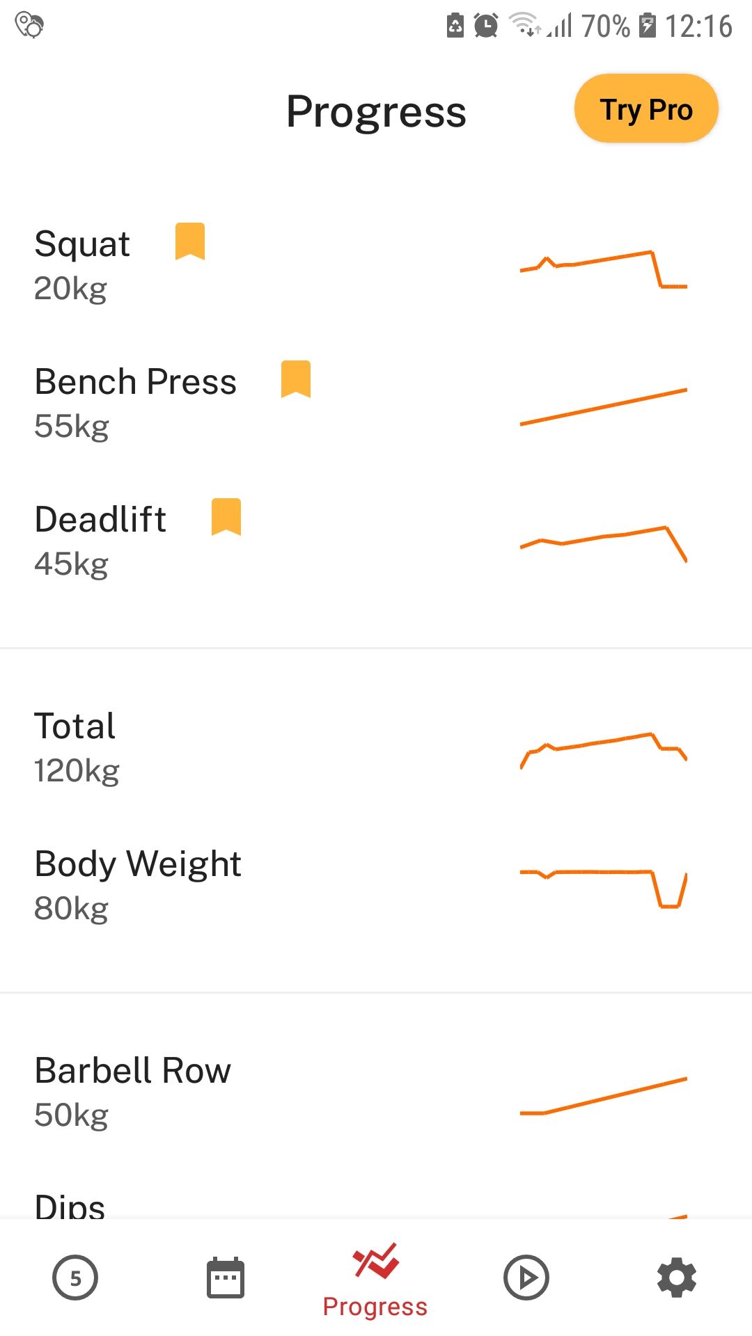 StrongLifts progress weight lifting tracker mobile app