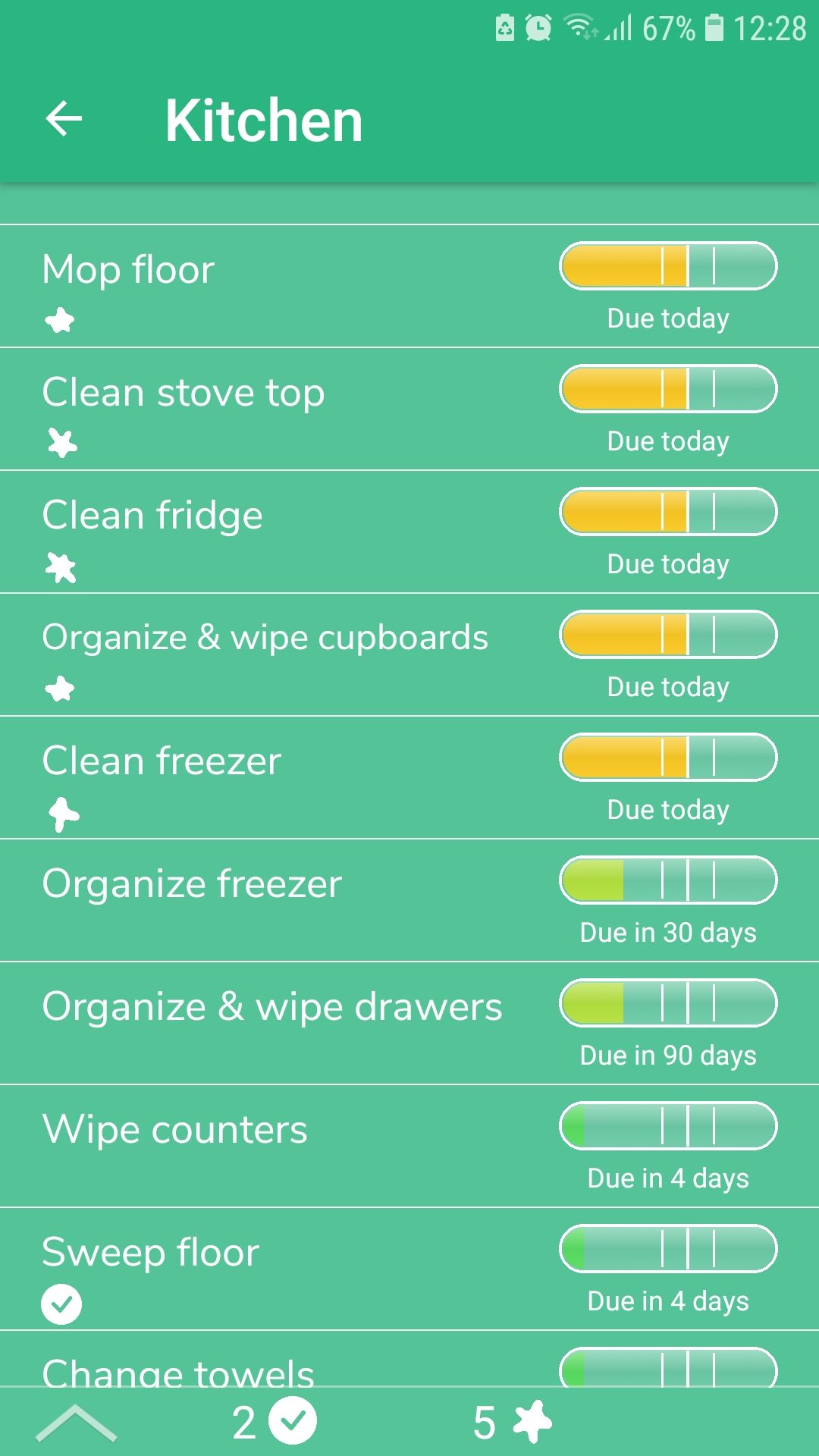 Tody smart cleaning mobile app kitchen