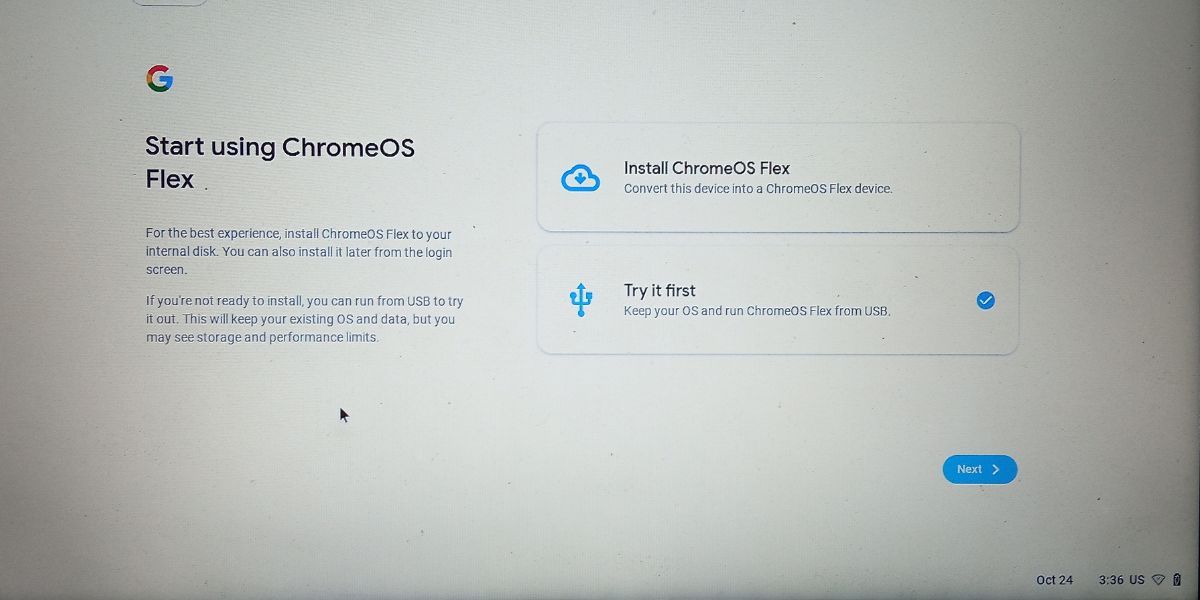 Try ChromeOS Flex 