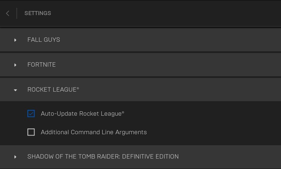 به روز رسانی خودکار جعبه Rocket League