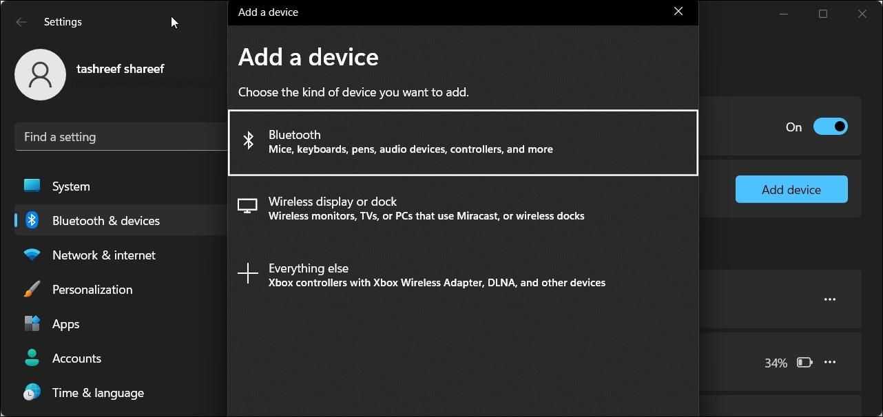 add a device wireless display dock