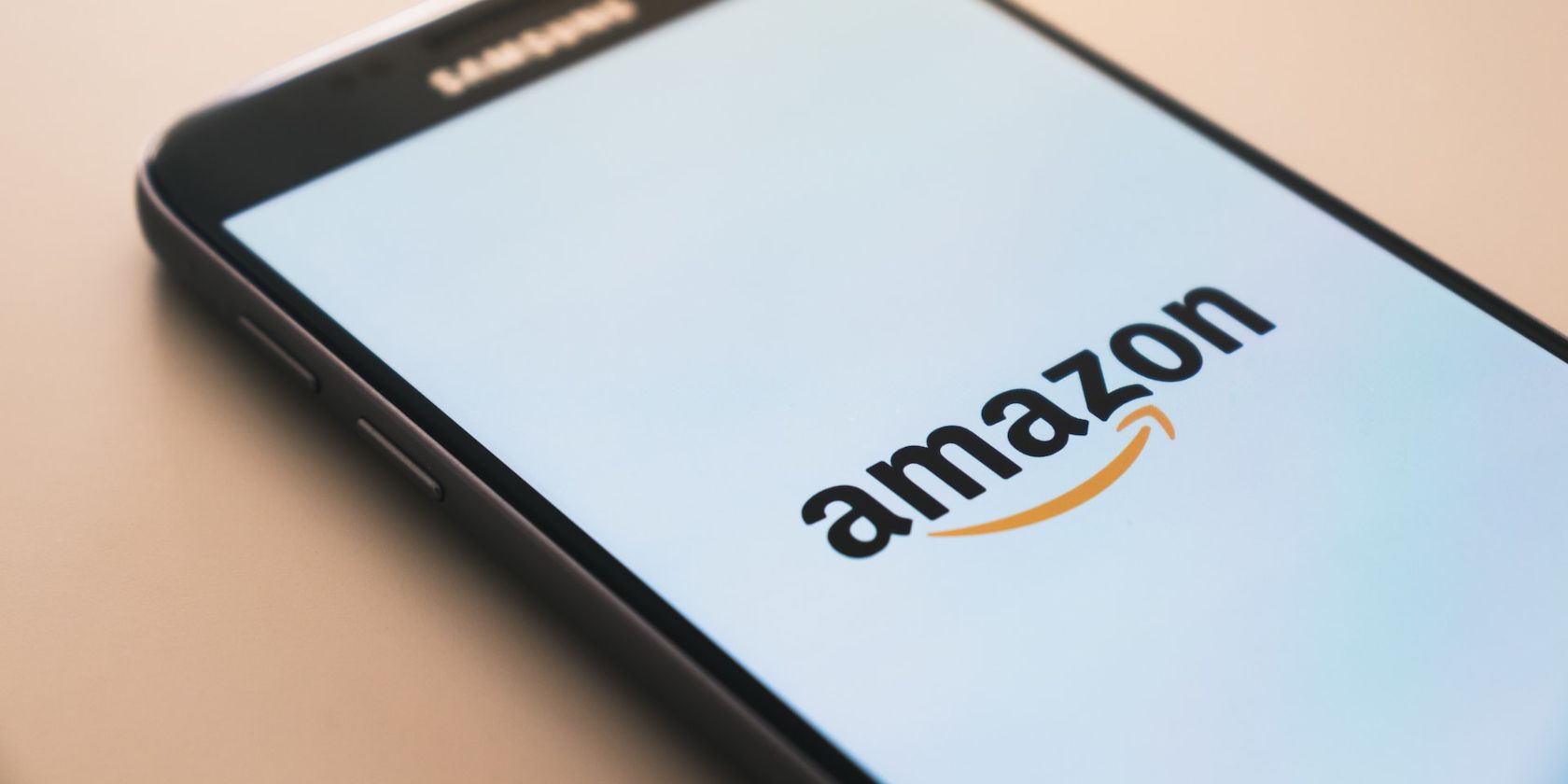 Amazon Logo on Smartphone Screen