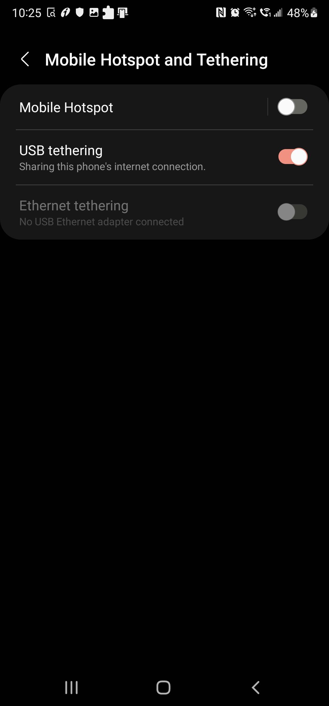 audiorelay android enable USB tethering