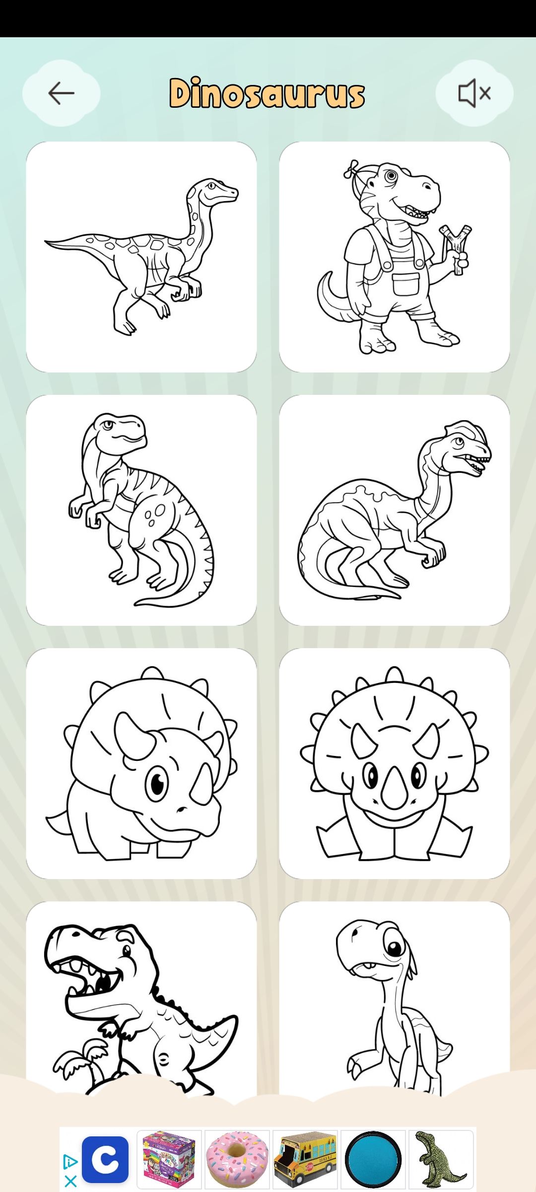 available dinosaur pictures to color in astralwire studio app