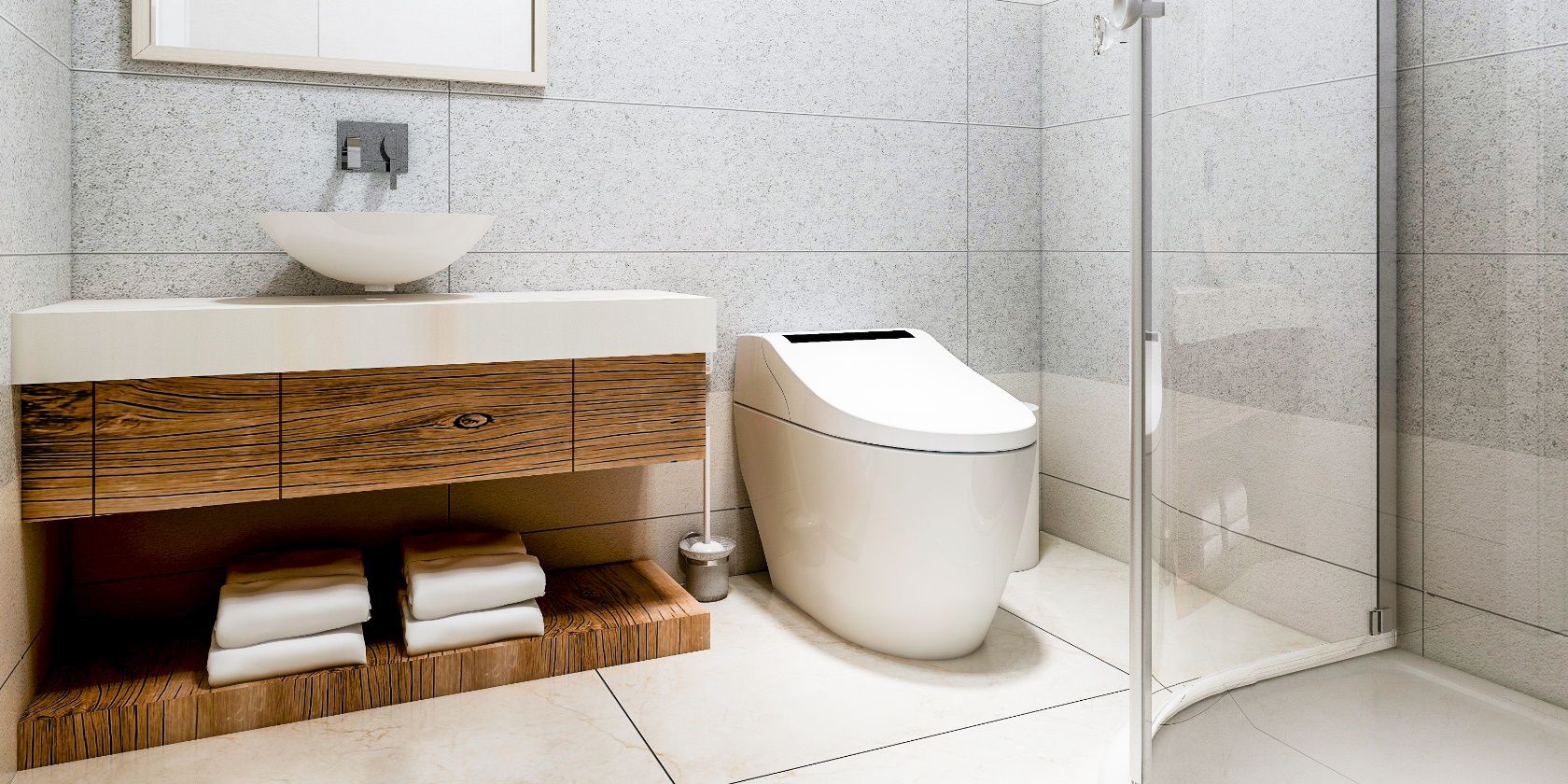 Cosvalve Heated Seat Smart Toilet, One Piece Toilet, Automatic