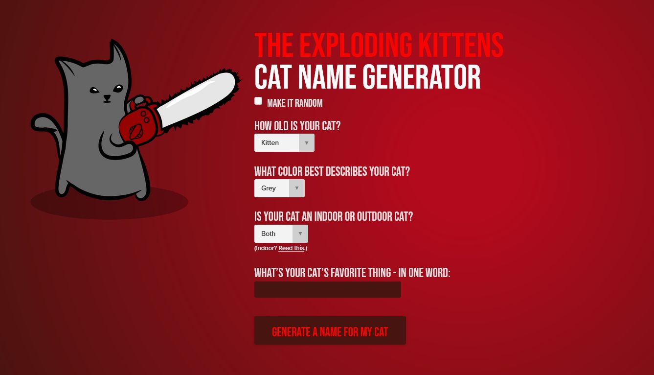 cat name generator