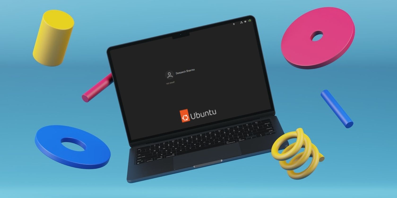 màn hình đăng nhập ubuntu trên laptop