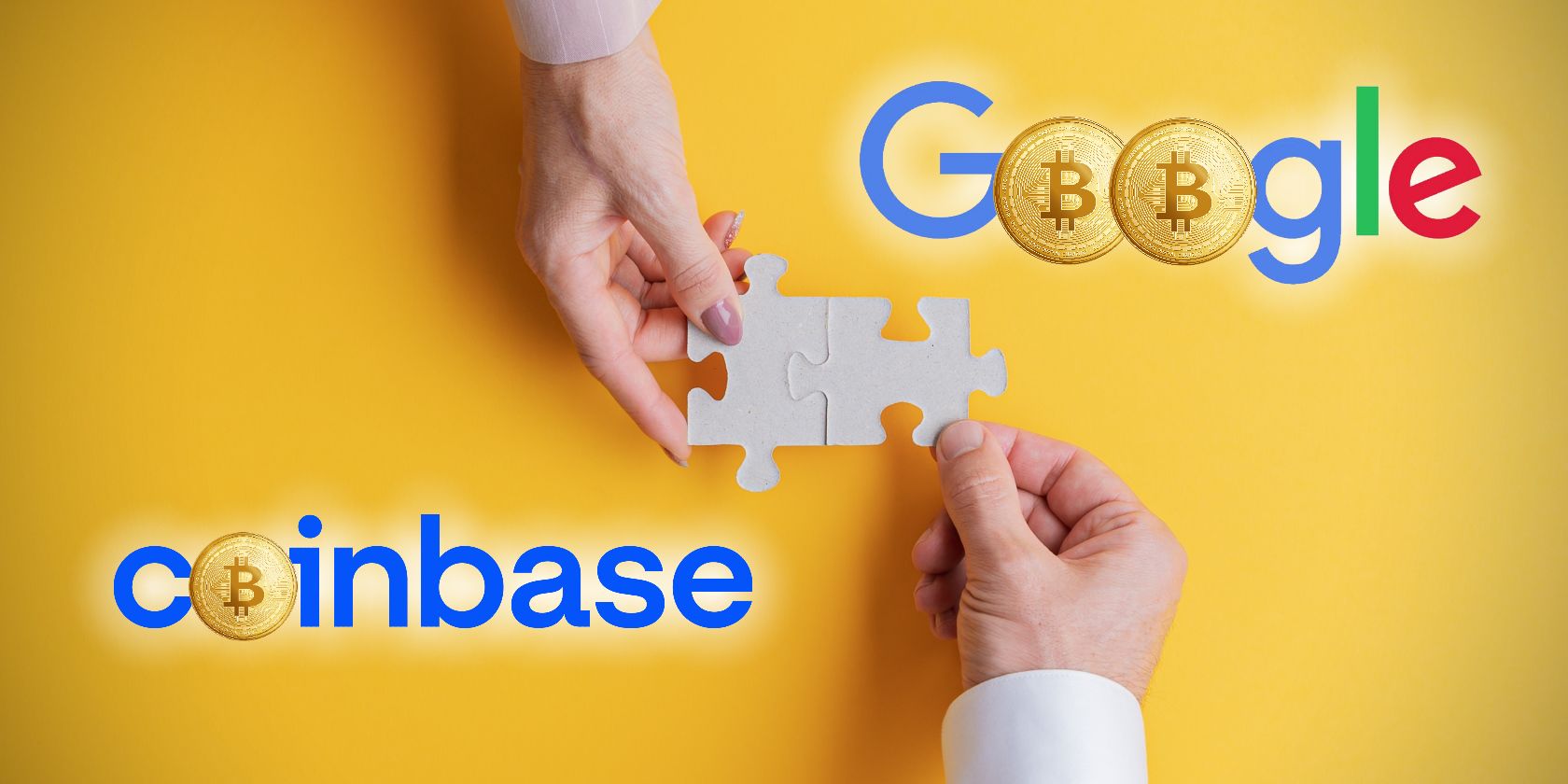 coinbase google bitcoin parternship feature