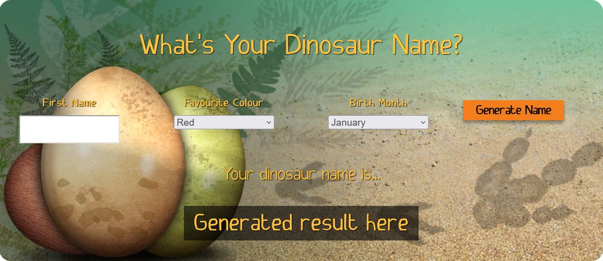 dinosaur name generator