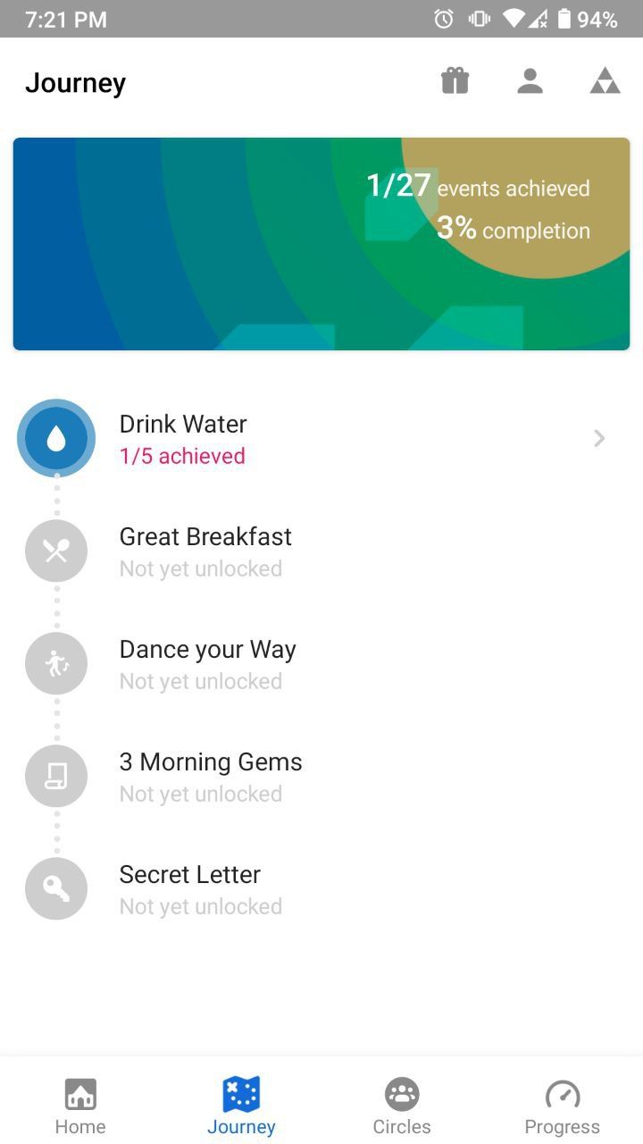 Tracking habits in the Fabulous app