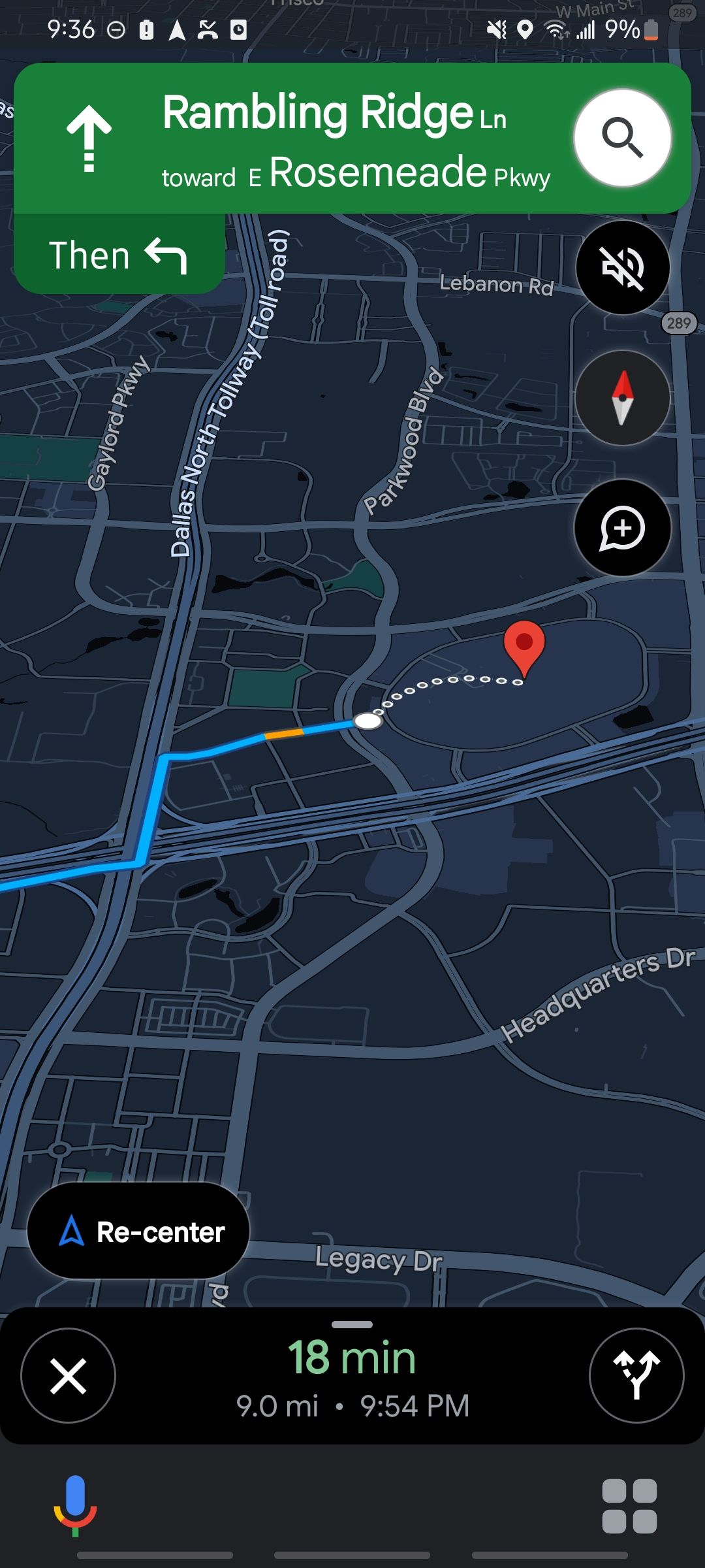 google maps navigation automatically opened with assistant
