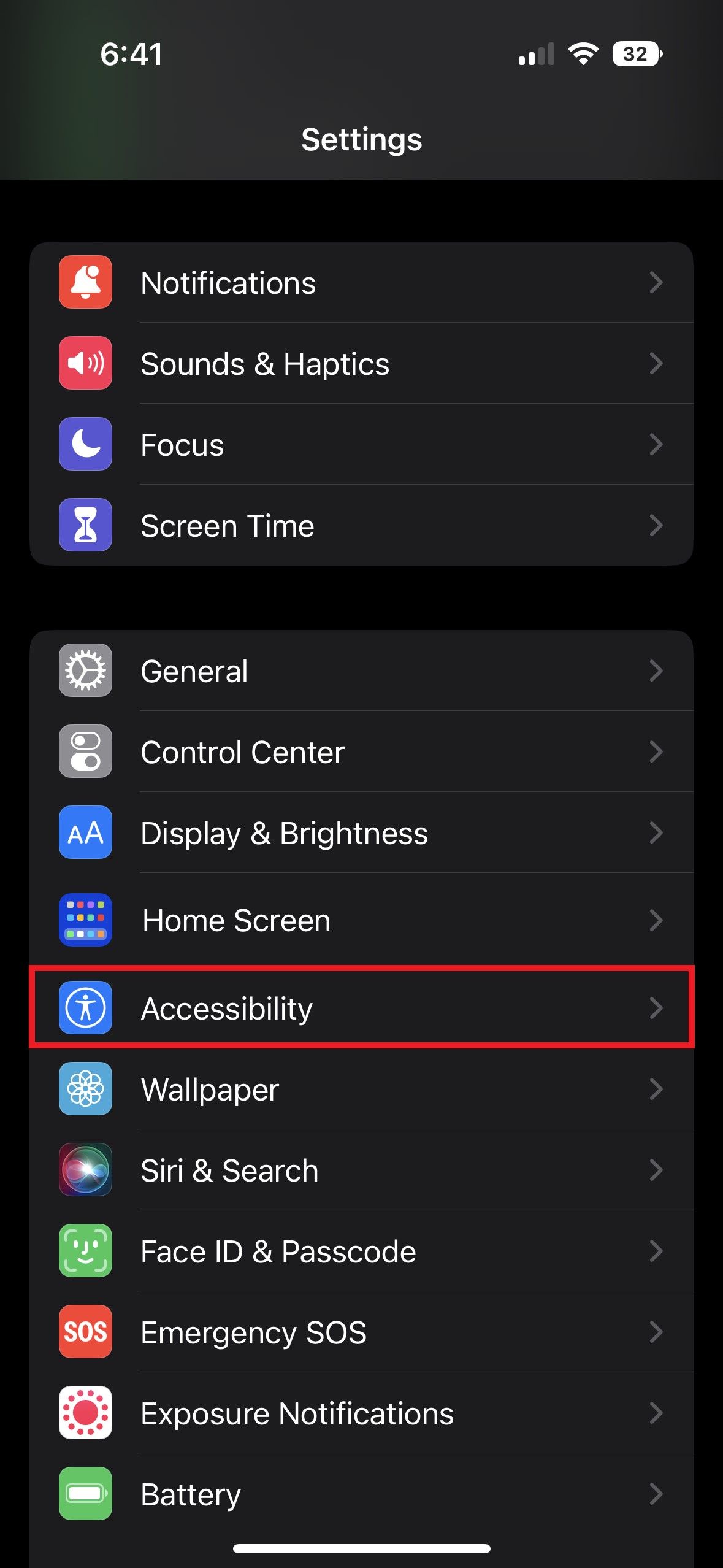 iPhone Accessibility Access