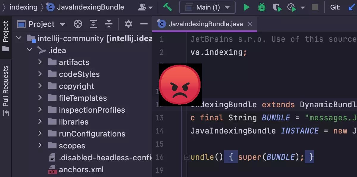 Java IDE intellij idea interface