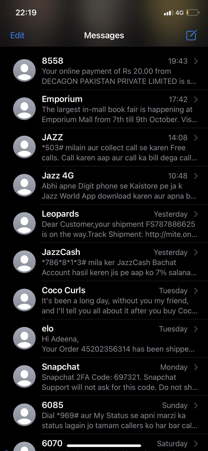messages app