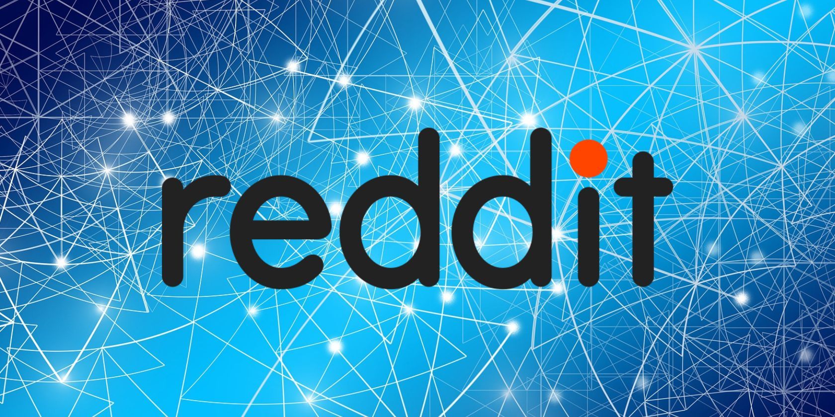 reddit logo in front of web network graphic