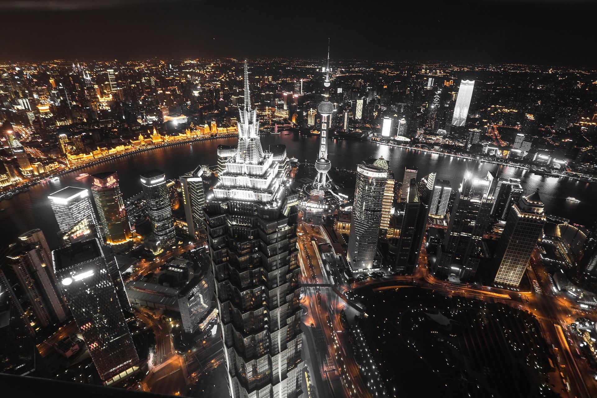 Night view of Shanghai