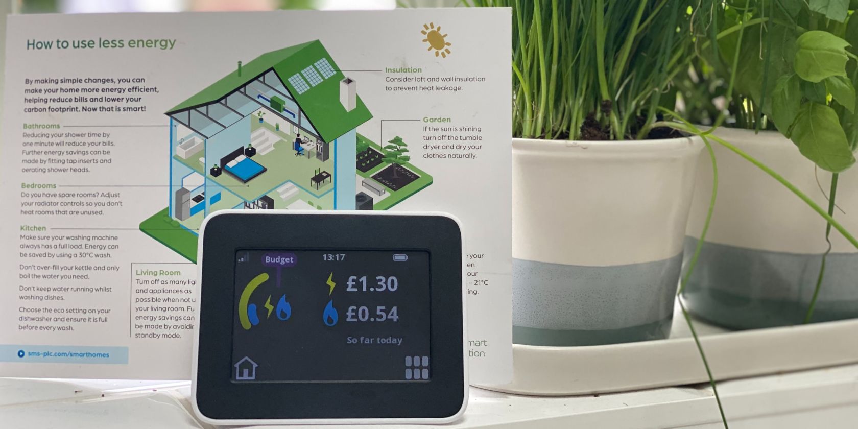 smart meter showing daily energy use for uk home feature