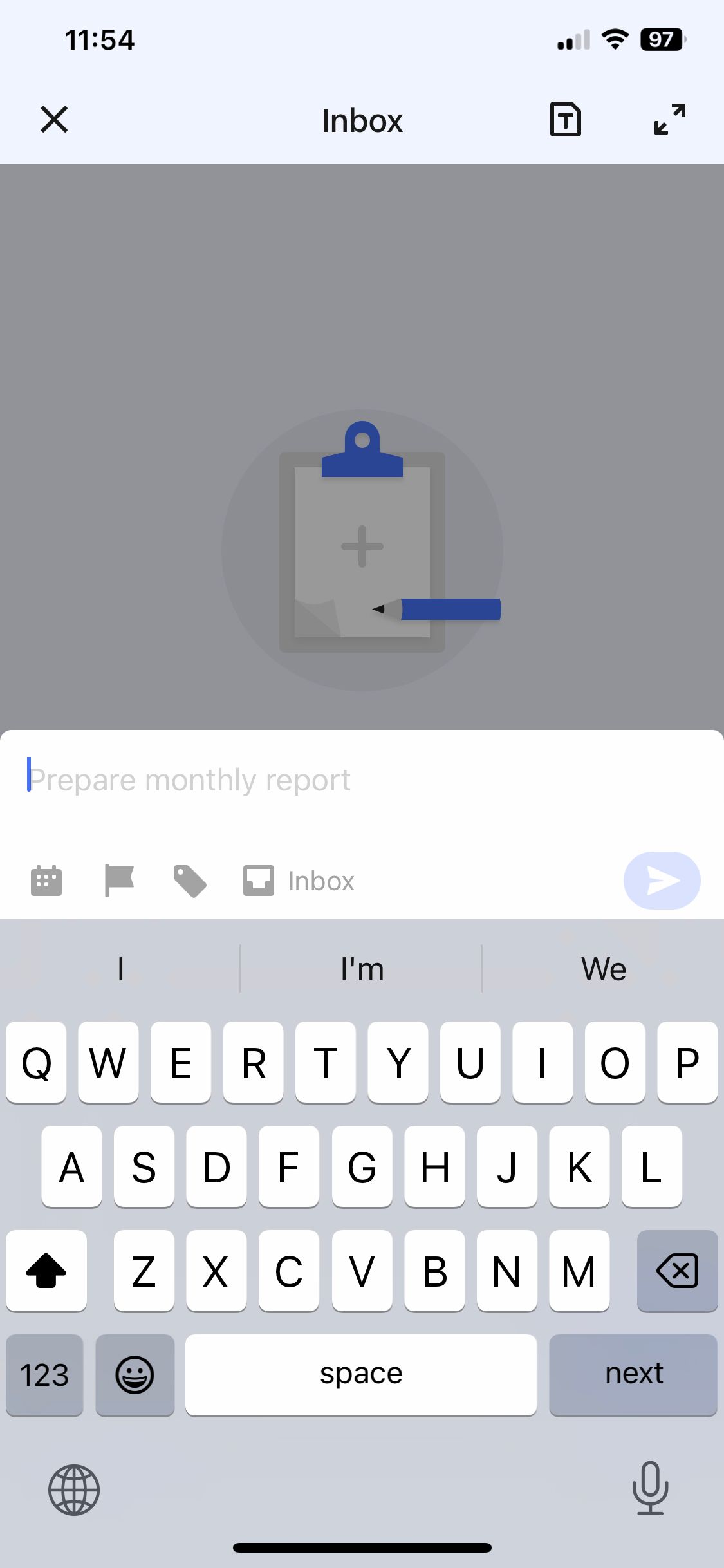 Monthly Report on TickTick for iPhone