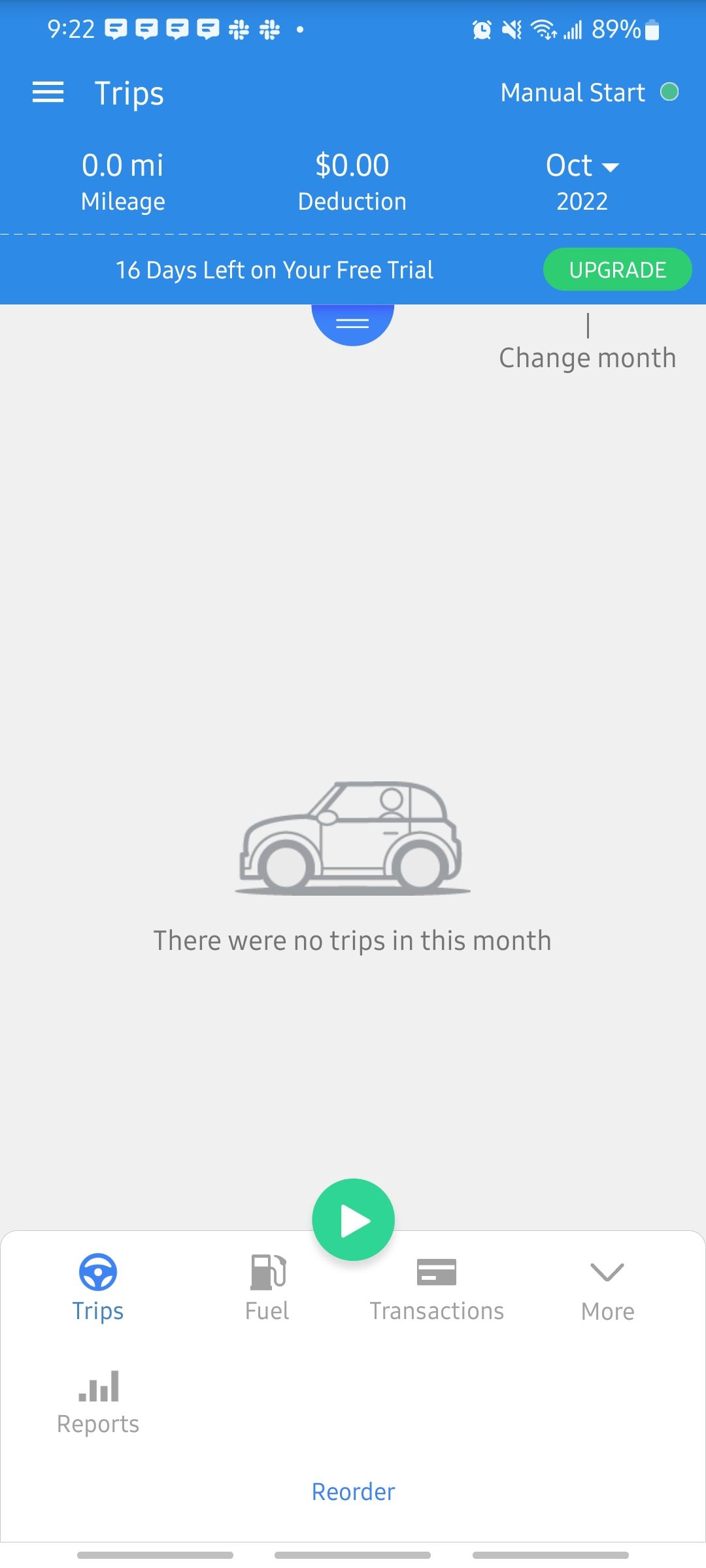 triplog app looking at trips taken