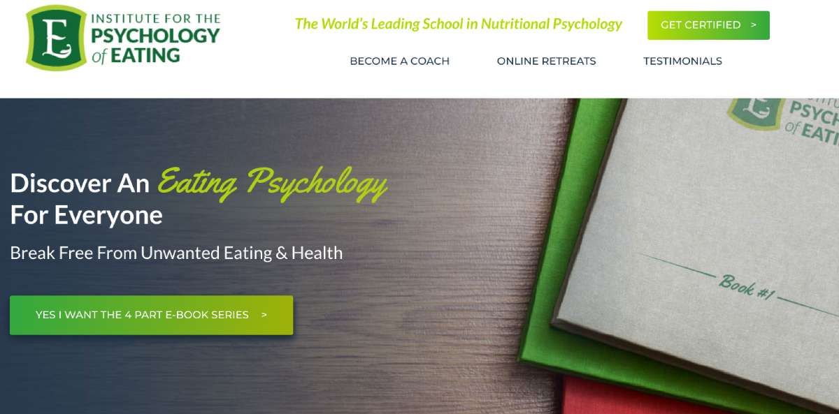 The Institute of Psychology of Eating's 4-part ebook series explains how and why you eat, as well as your relationship with food