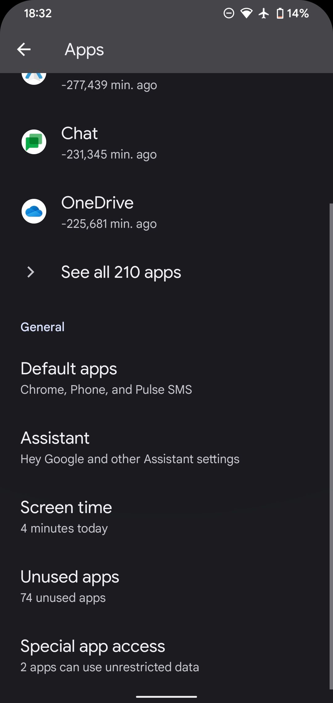 Android View Default Apps