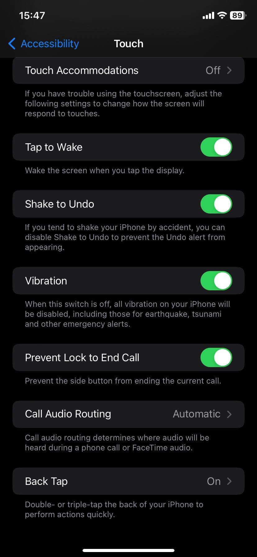 Preventing side button from ending calls on iPhone