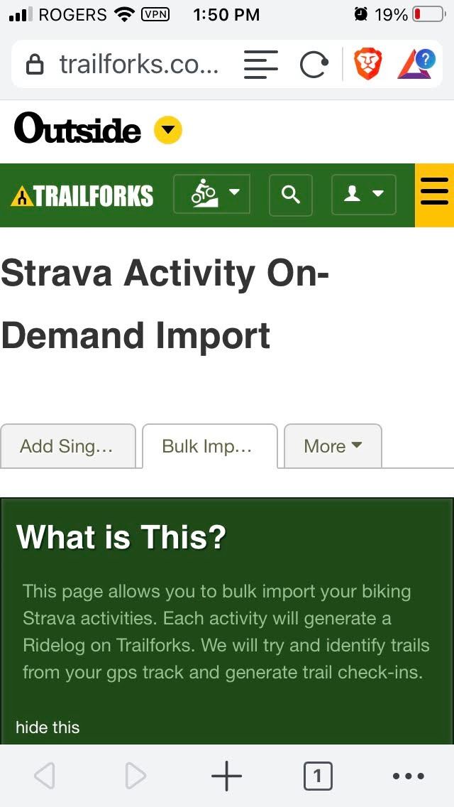 Trailforks strava shop