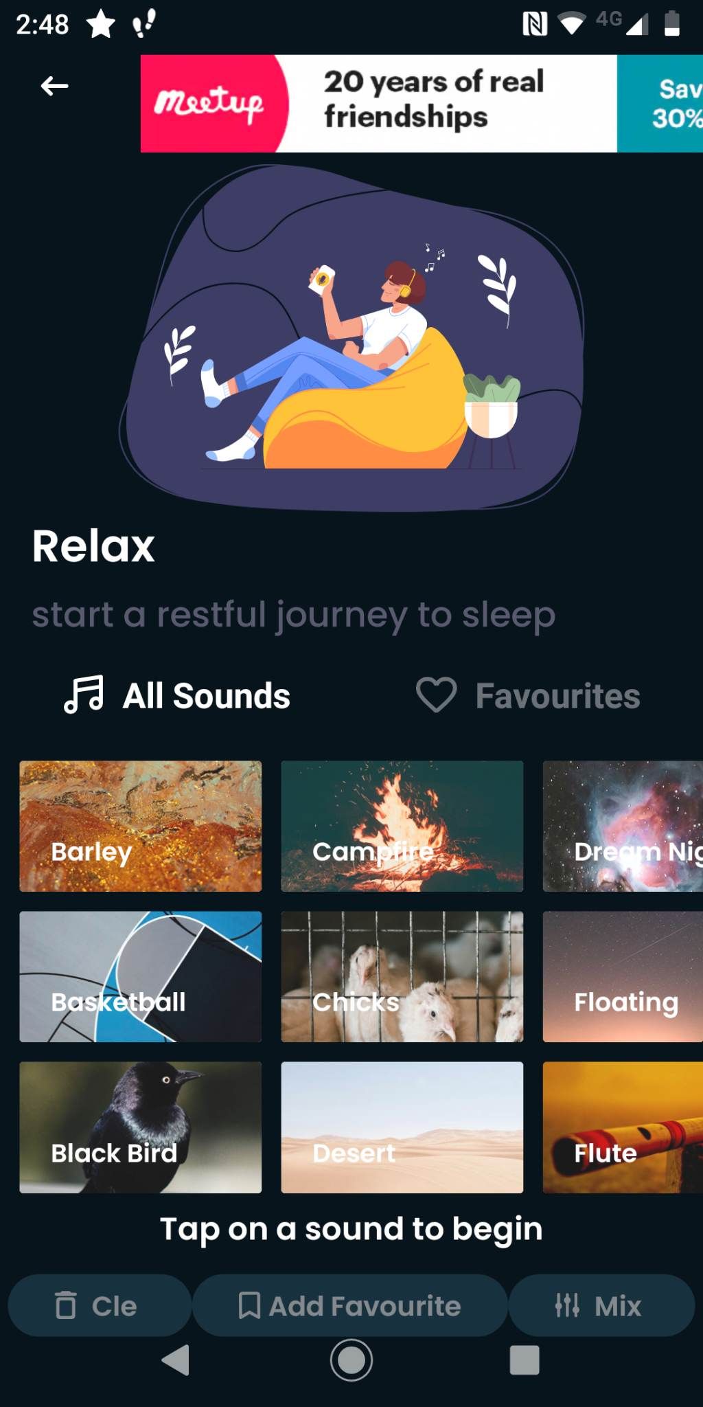 Life: Meditation & Sleep Music Relax options