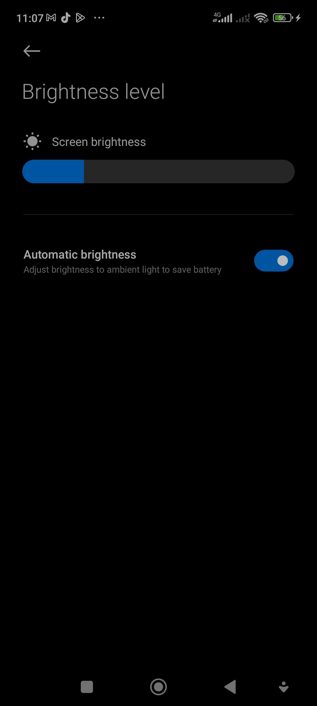 Adaptive brightness feature on Android