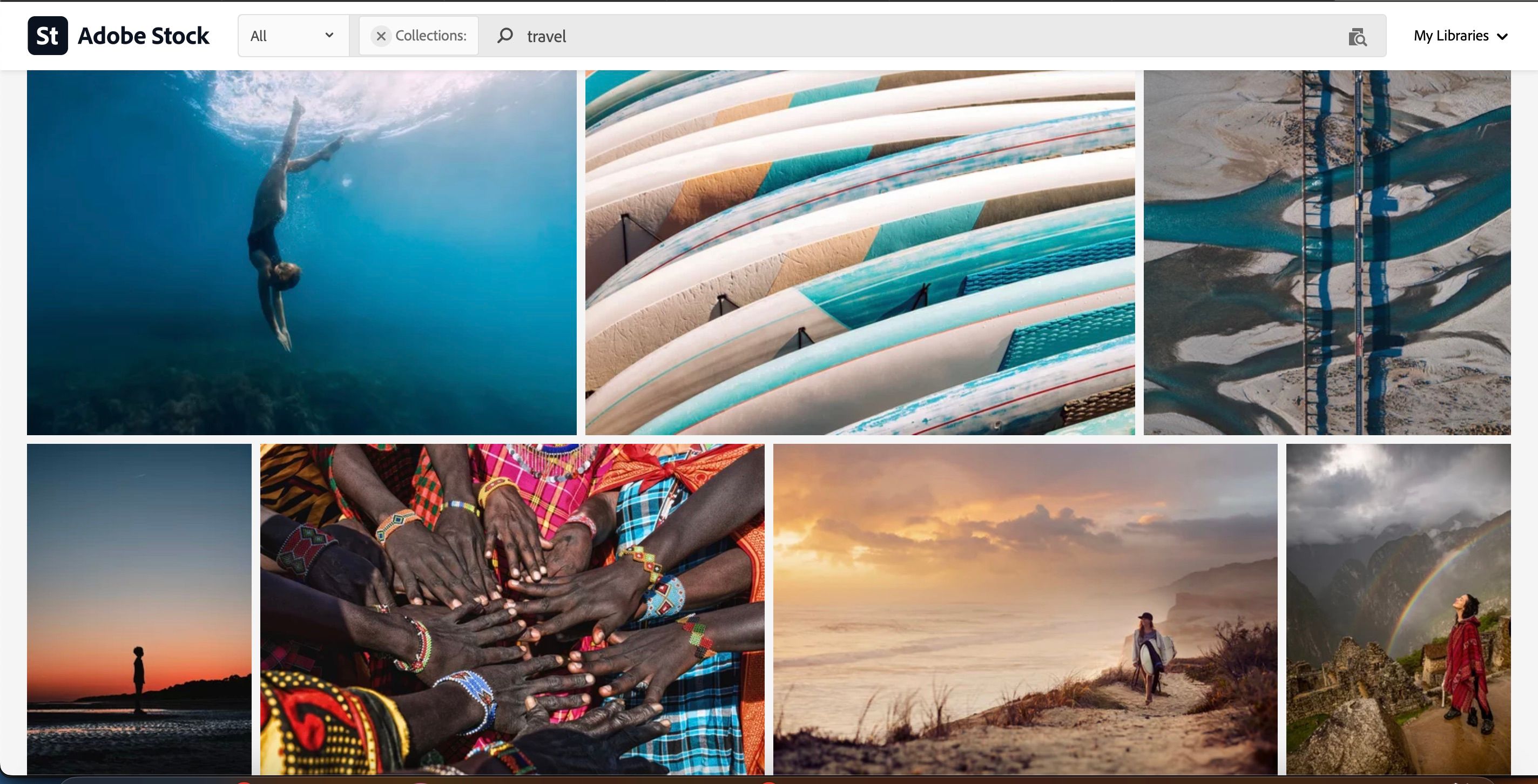 Adobe Stock Image Search Screenshot