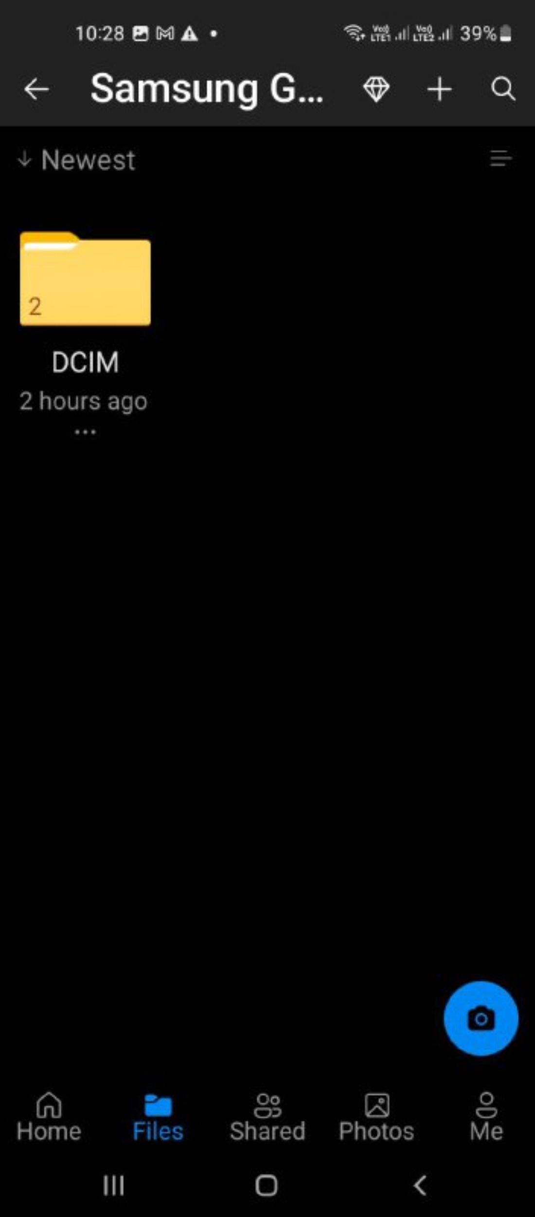 choose image folder in samsung gallery