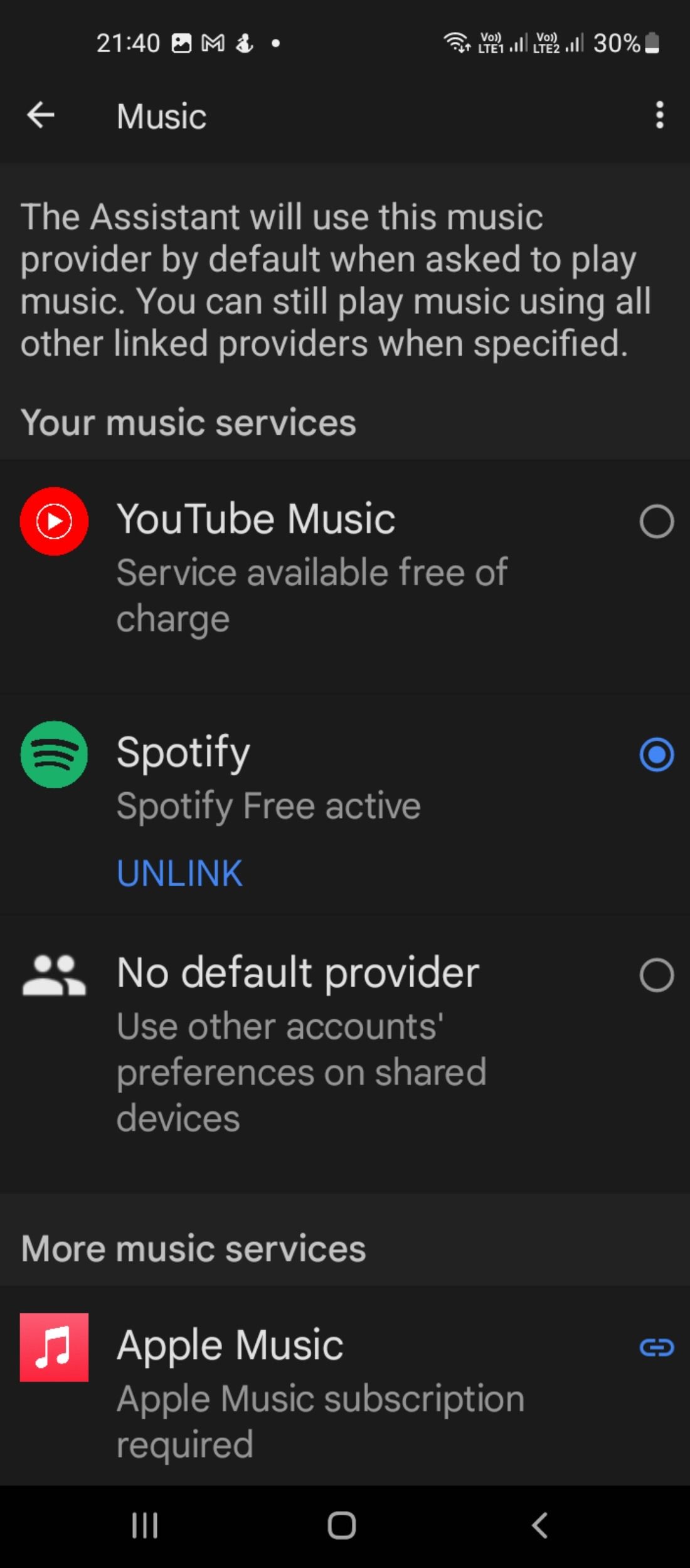 Spotify و دستیار گوگل را پیوند دهید