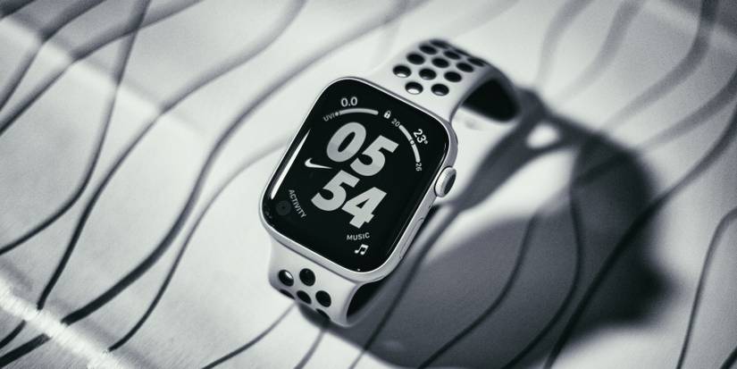 Apple Watch Nike with white strap