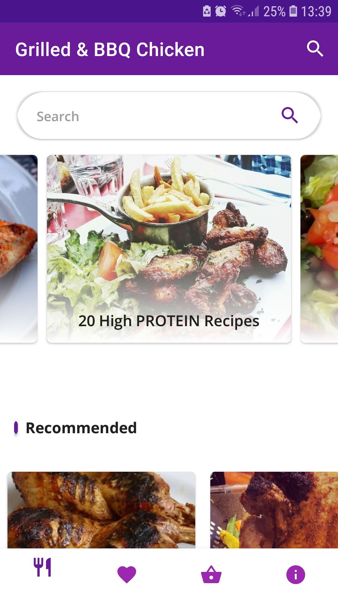 BBQ Chicken Recipes mobile recipe app