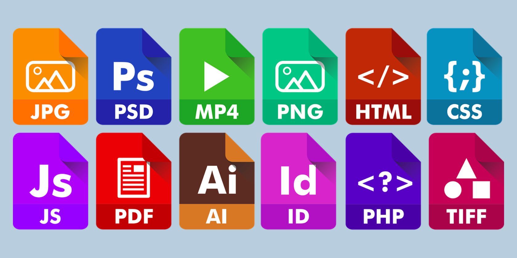 Different file types and their extensions