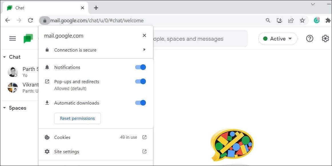 Disable Google Chrome notifications for a specific site