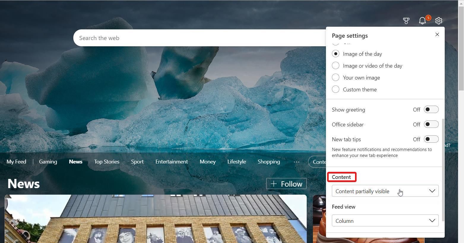 Disabling My Feed News Feature in Microsoft Edge 2