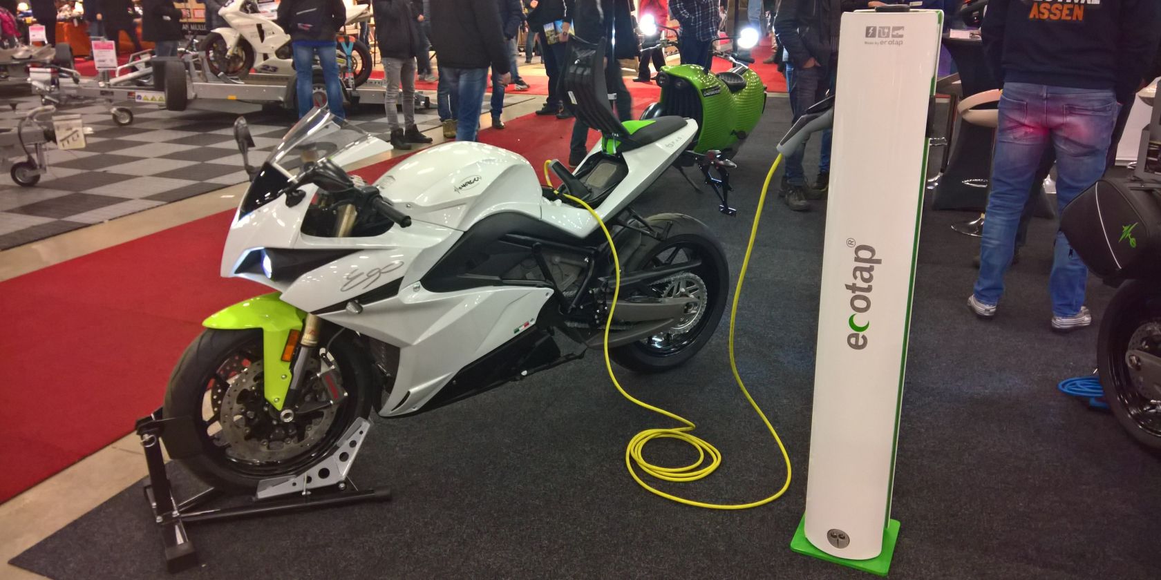 Ego Electric motorcycle display at the TT Hall motor show