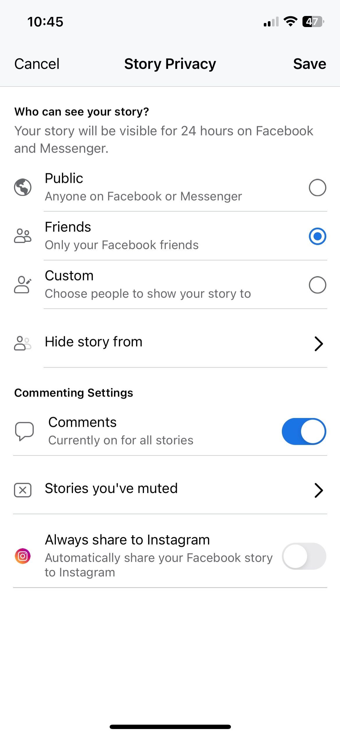 Facebook-Story-privacy