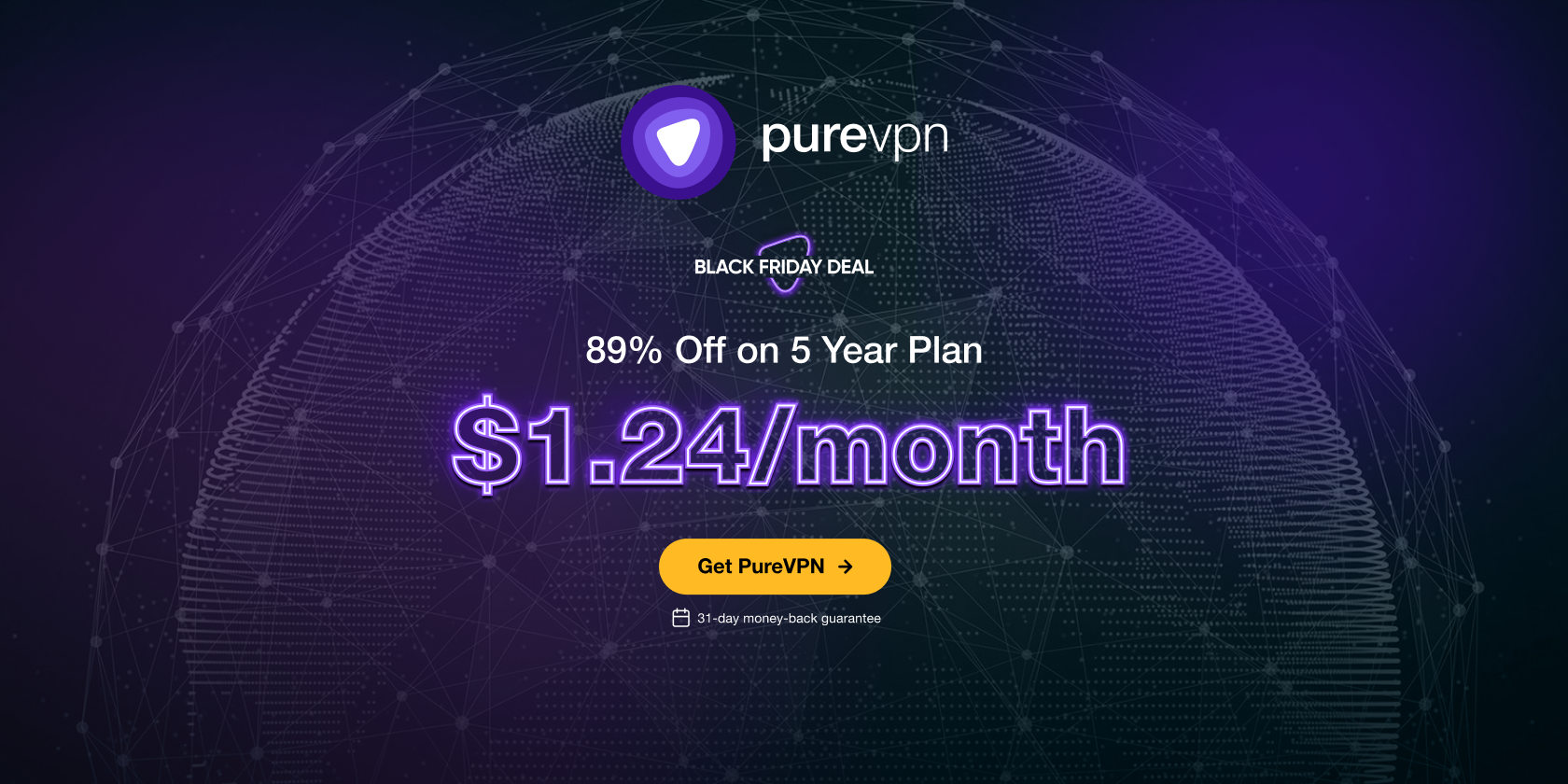 PureVPN black friday deal banner