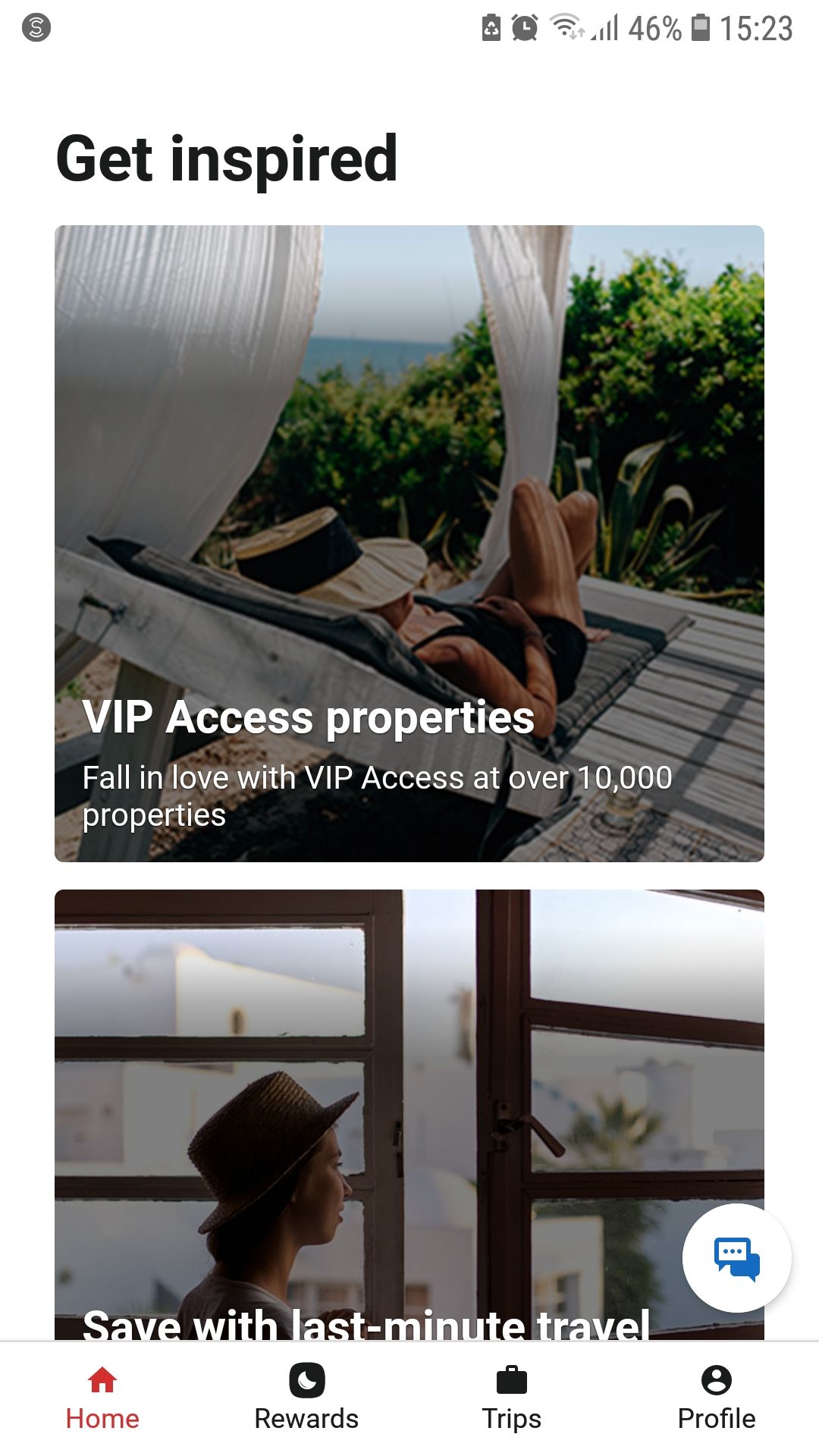 Hotels.com travel booking mobile app