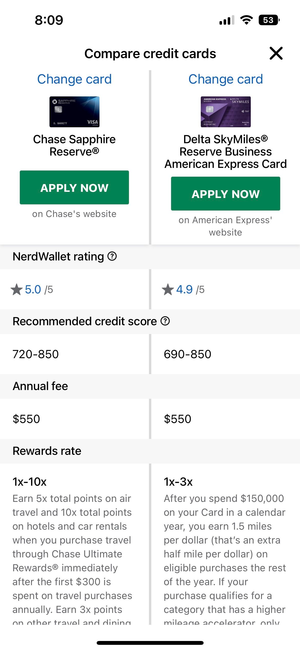 NerdWallet در iOS اجرا می شود.