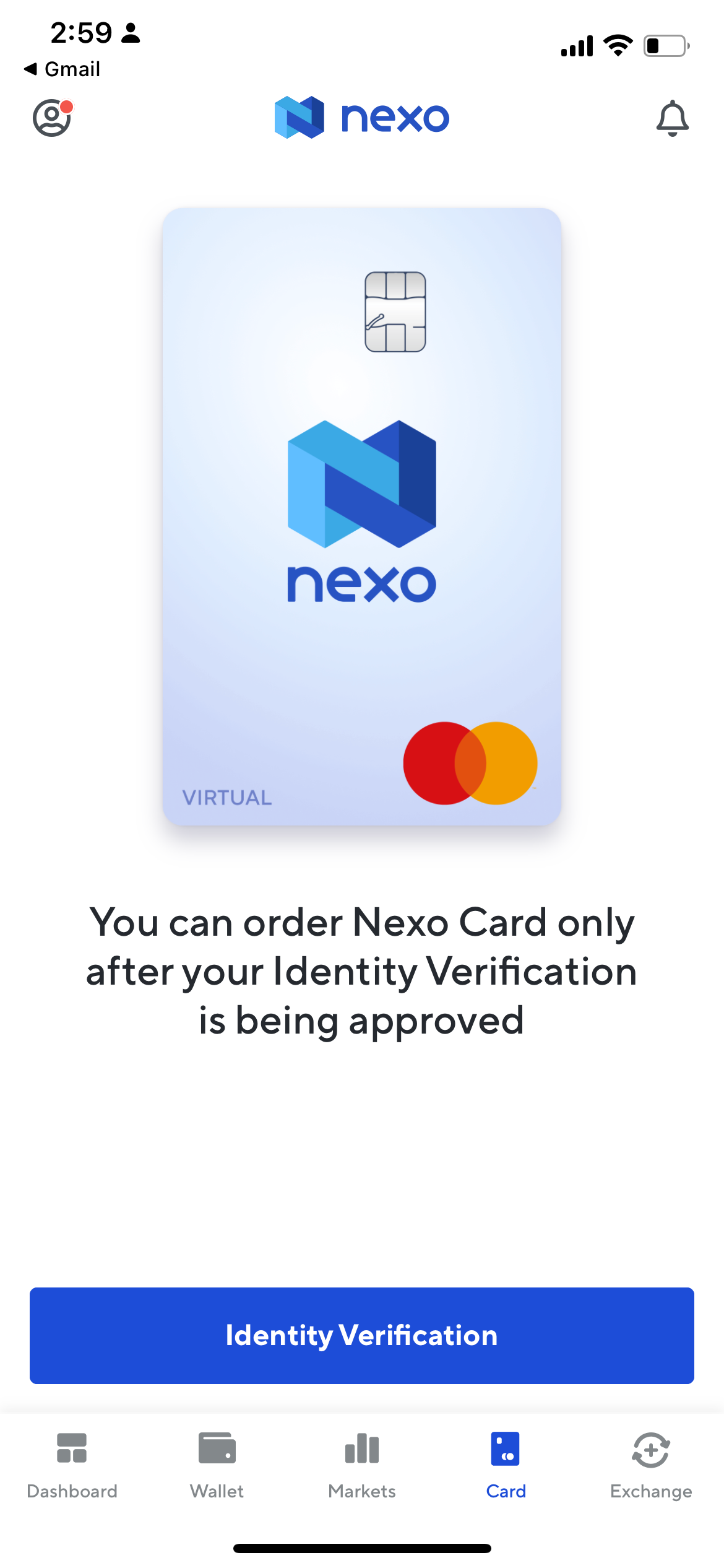 Nexo app screenshot IOS