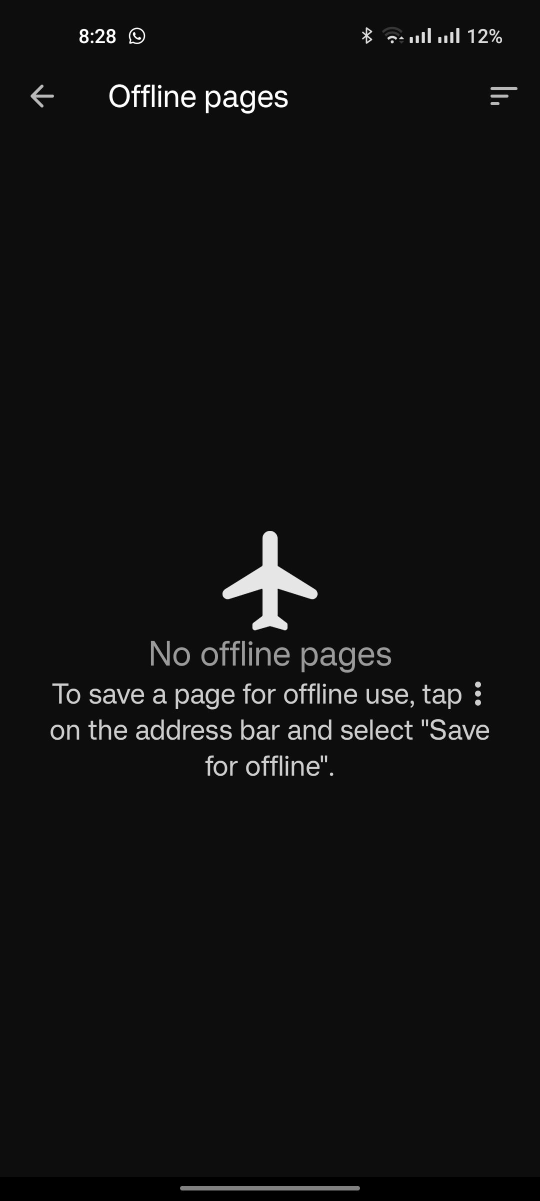 Opera Mini offline pages