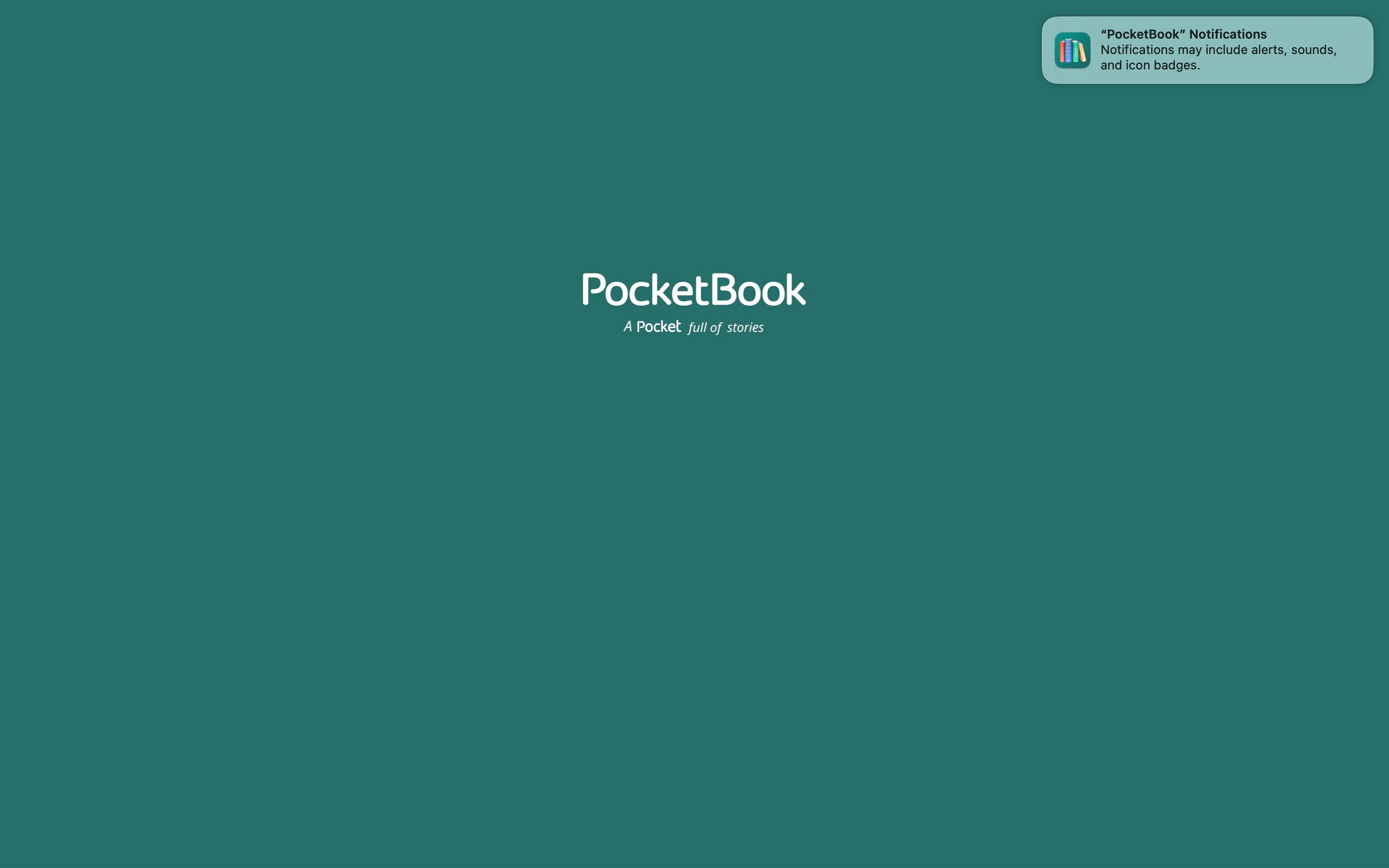 PocketBook loading page
