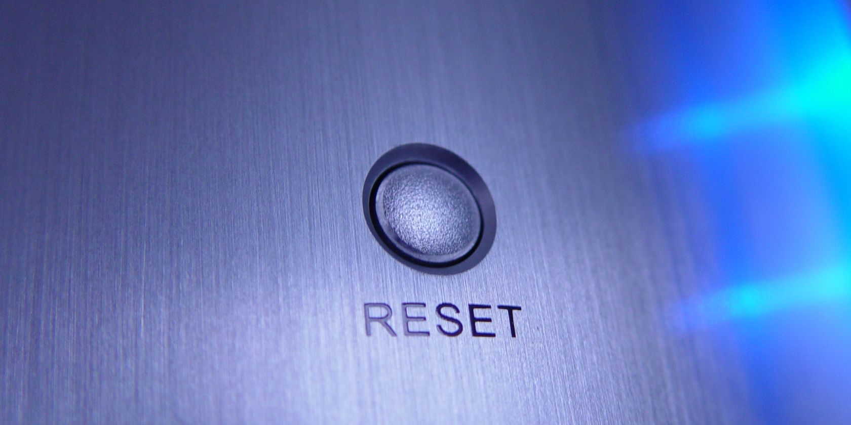 Reset button on computer