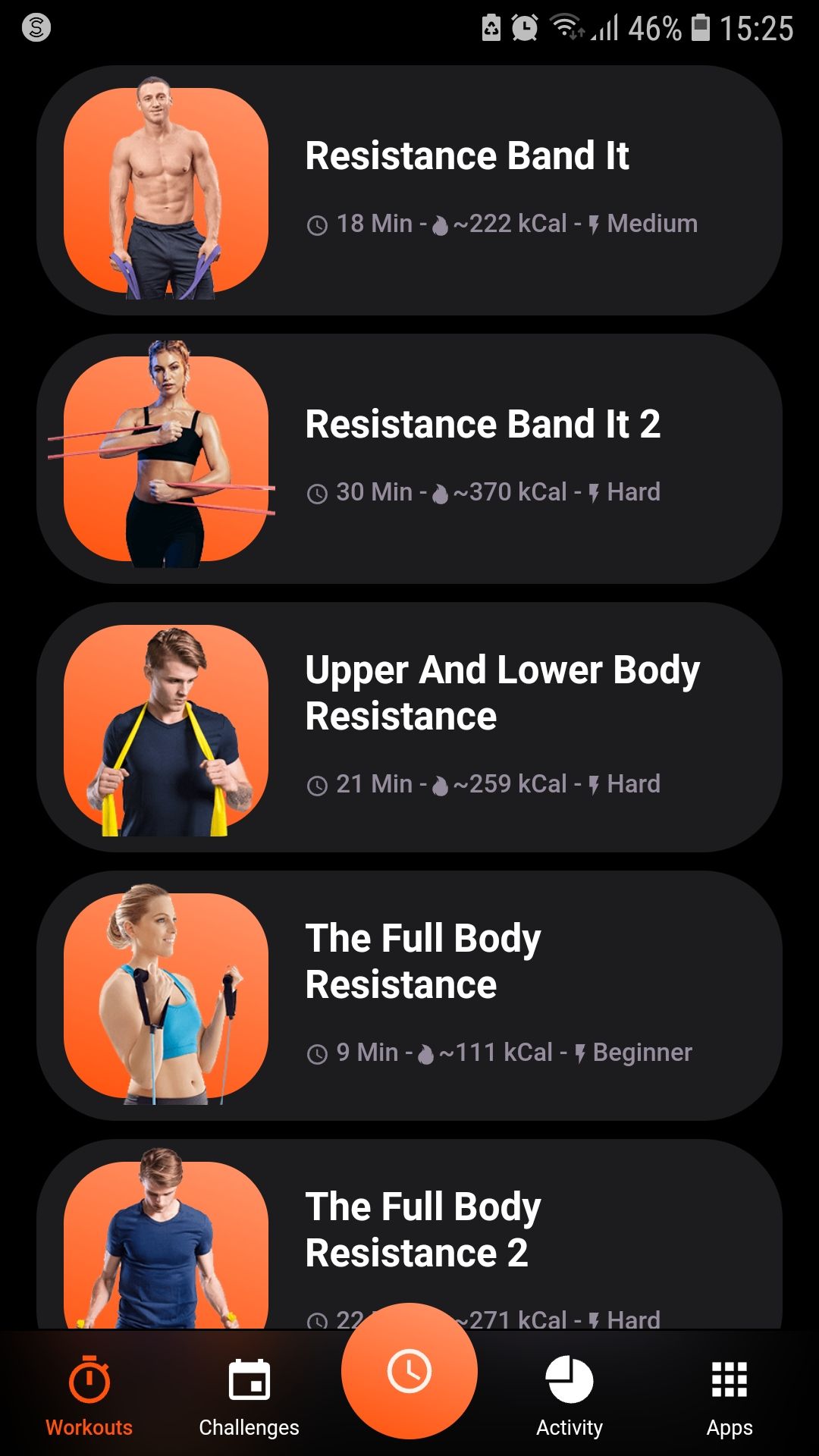 Resistance Band Training mobile workout app workouts